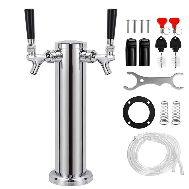 https://ae01.alicdn.com/kf/Hd089c51adfd04b6aacab641fe6baa9fc8/Dual-Faucet-Draft-Beer-Tower-3-Dia-Polished-Beer-Column-Kegerator-Homebrew-Dispenser-Kit-with-Pre.jpg