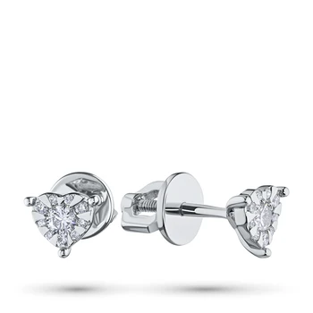 

Pusety of white gold with diamonds e0901ps04200703