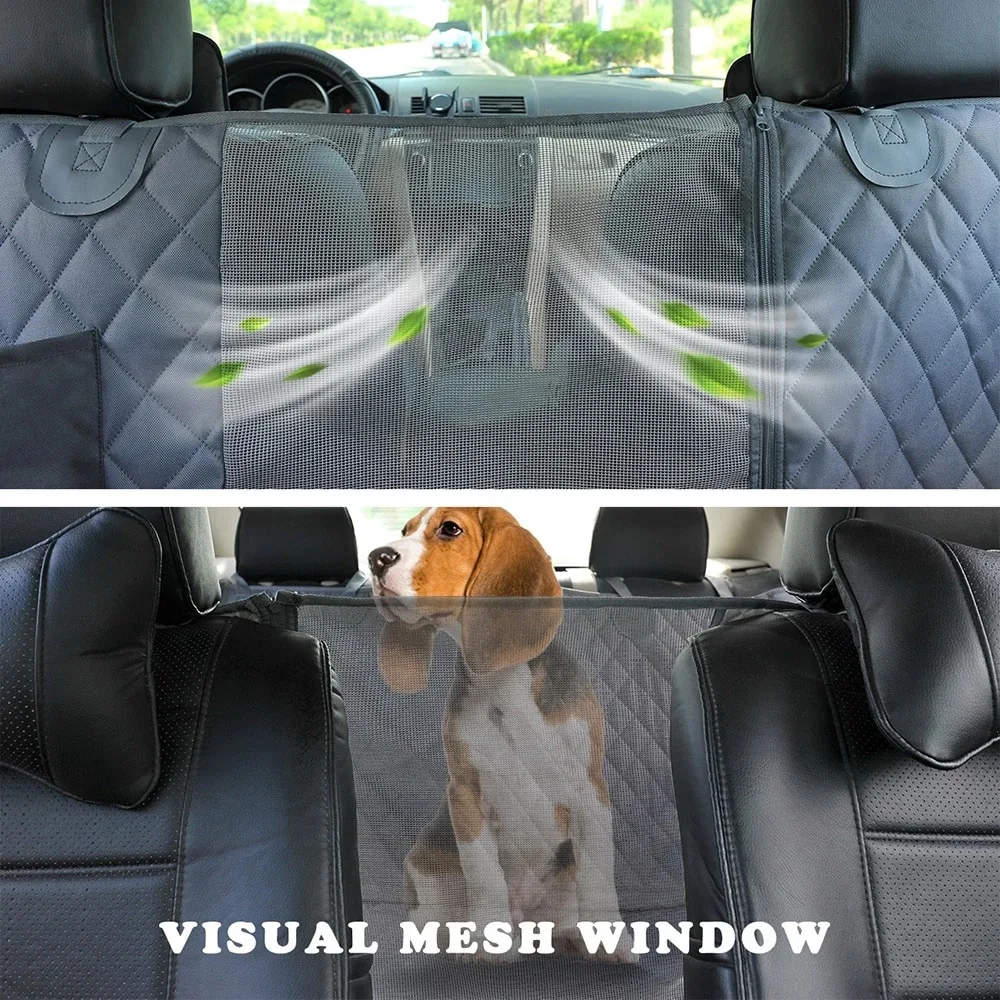 Dog Car Seat Cover Waterproof Dog Hammock Car Blanket Mats Case 2 In 1 For Rear Back Trunk Protector