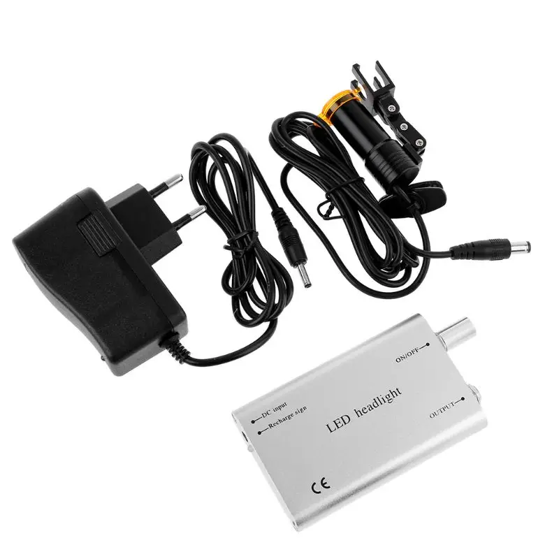 Protable 5W Headlight with Filter for Dental  Lab Loupe Binocular Dental Magnifier Head Light Lamp