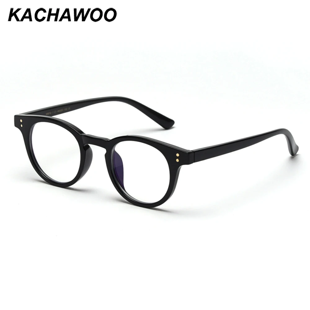 Мужские и женские очки для близорукости Kachawoo маленькие круглые прозрачные с
