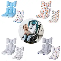 Двухсторонняя детская коляска Сидушка-матрас, хлопок, коврик для коляски, мягкая коляска, чехол для коляски, лайнер, Детские аксессуары для