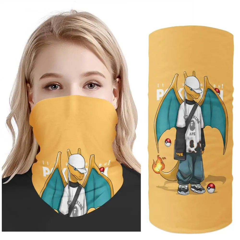 

Anime pokemon Scarf men Sunscreen Ice Riding Mask Outdoor Bicycle and Motorcycle Magic Headscarf Wind-proof and Air-permeable