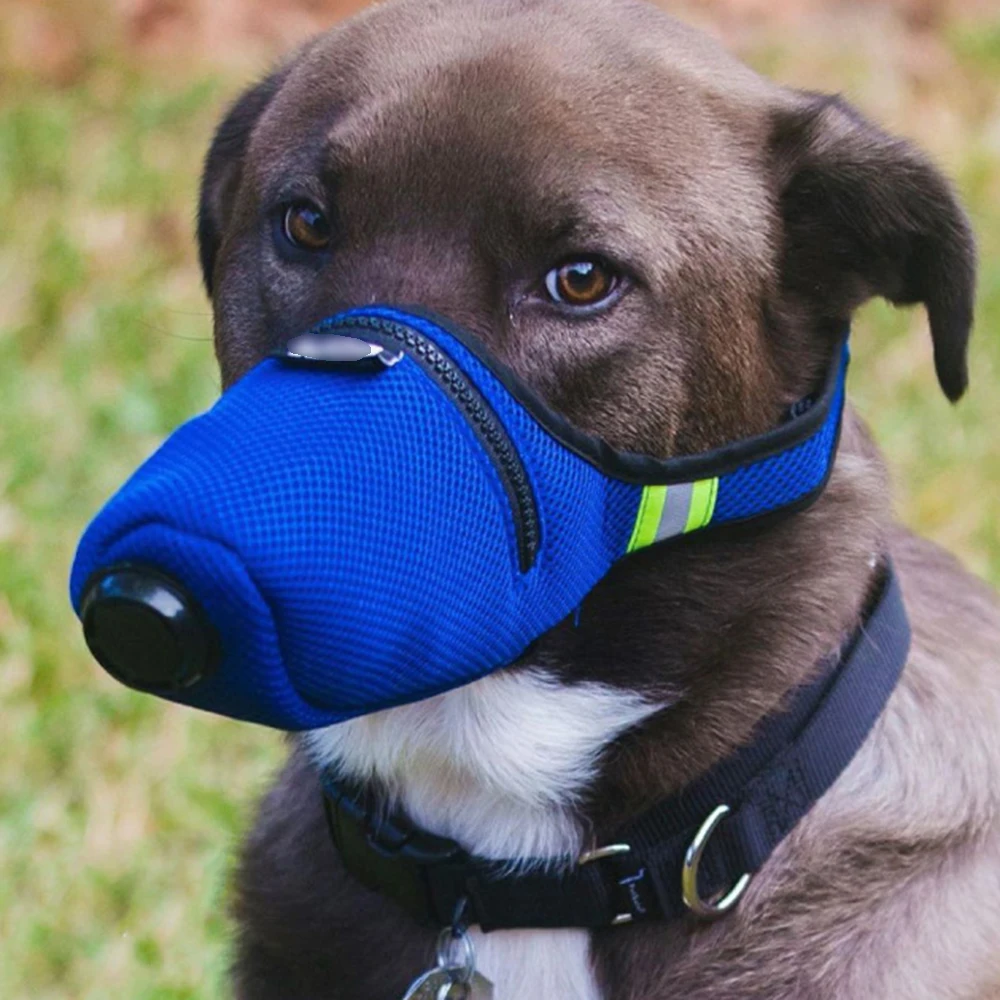PM2.5 собачья защитная маска Регулируемая дышащая анти-туман дымовая Защитная