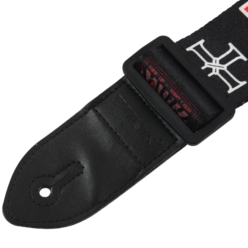 PUNK Polyester painted guitar strap folk guitar / acoustic guitar strap Black rock