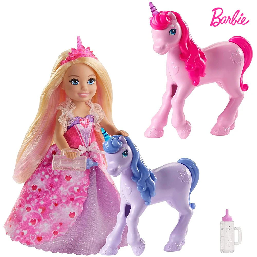 

Barbie Little Kelly's Unicorn Baby Care Set Toys Dreamtopia Popular Barbie Doll Kids Toy Christmas Gift GJK17