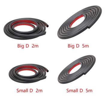 

Rubber Car Door Weatherstrip Waterproof D-shape Edge Trim Seal Strip Sound Insulation Adhesive