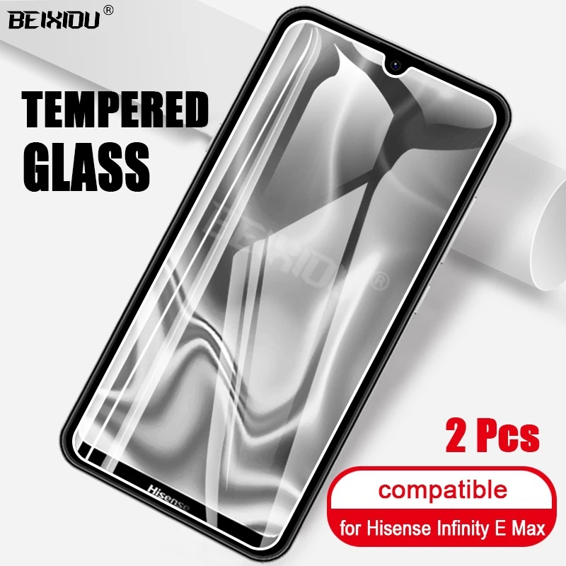 

2 PCS Full Tempered Glass For Hisense Infinity E Max Screen Protector tempered glass For Hisense Infinity E Max Protective Film
