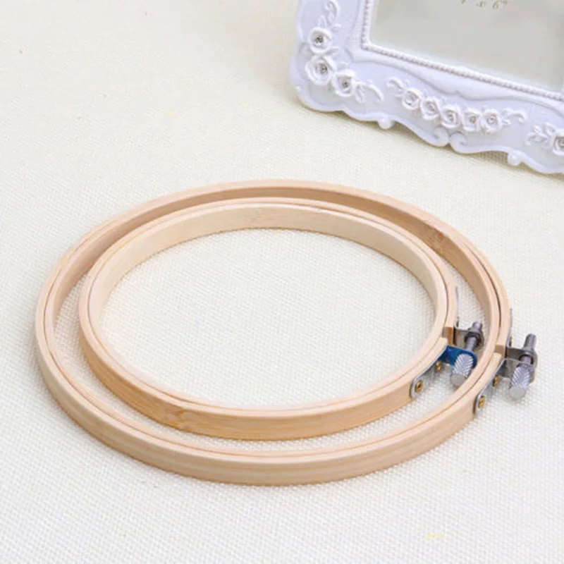 DIY бамбуковая вышивка крестиком гобелен кольцо обруч рамка ремесла инструмент 15~ 26 см