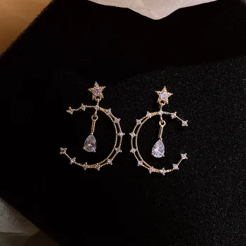 

2020 new wave earrings temperament female high-end earrings Korean ear jewelry earrings exquisite elegant Fashion Stud Earrings