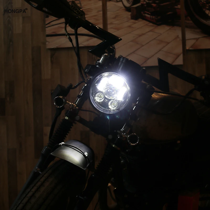 5,7" 5-3/4" мотоцикл проектор светодиодный фонарь фара для Sportster Dyna Street Bob FXDB touring softail touring электр glide