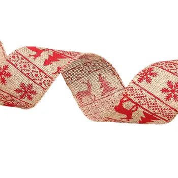 

2020 New Xmas Ribbon Letters Printing Christmas Tree Ornament Ribbons Holiday Party Decor