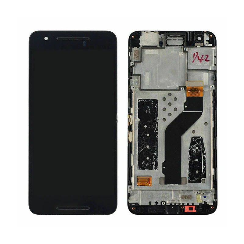 

100% New AMOLED For 5.7" Huawei Google Nexus 6P LCD Display Touch Screen Digitizer with Frame Assembly Replacement Nexus 6P