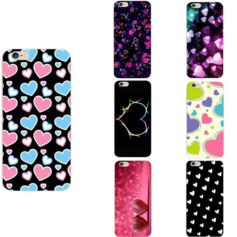 Bumper Package Custom Design Unique Heart Love Theme Pattern Soft TPU Phone Cases For iPhone 6 7 8 S XR X Plus 11 Pro Max | Мобильные