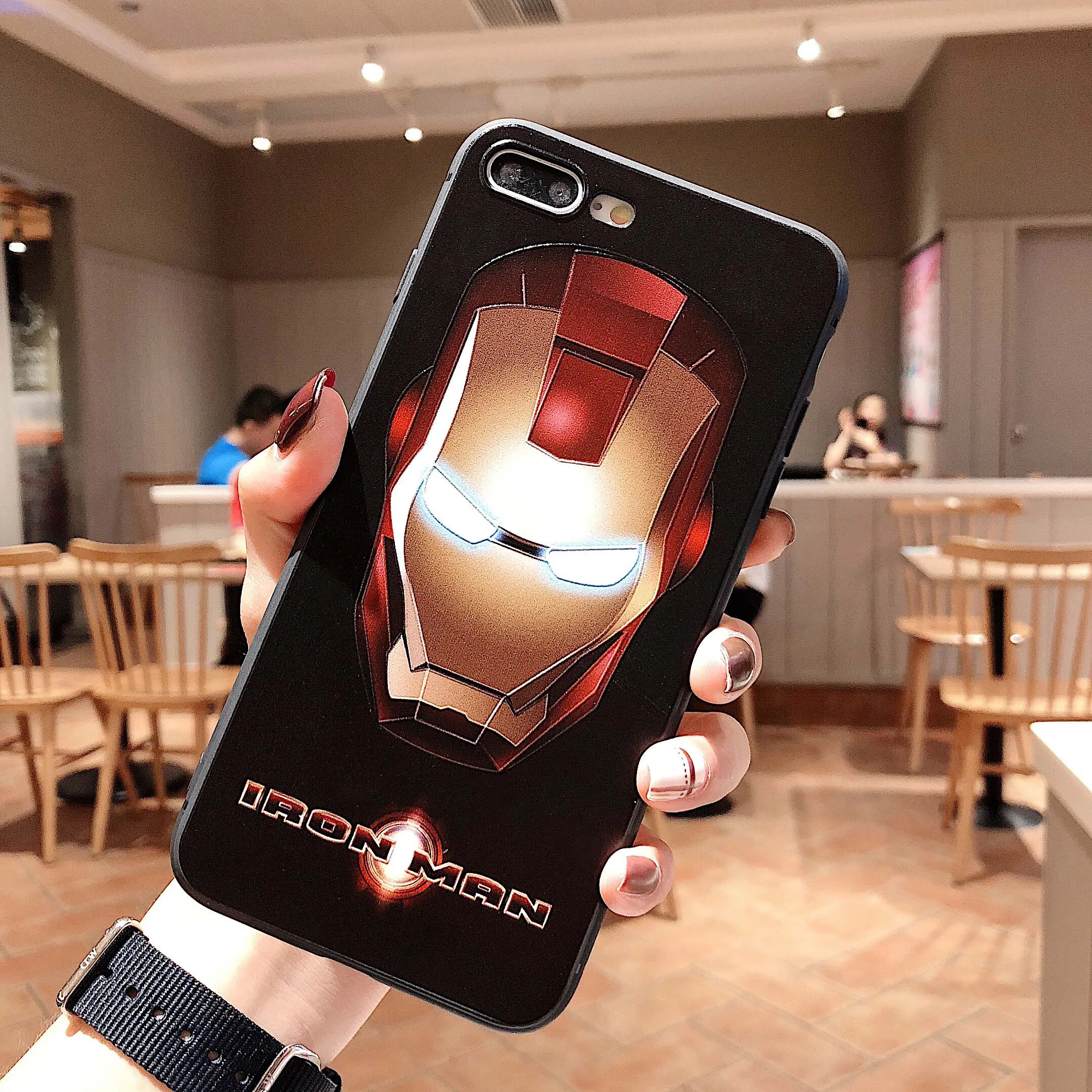 Abmos чехол для телефона Man Wei для iphone 7 8 6 6s plus чехол для iphone X Xs max XR 11 Pro Max