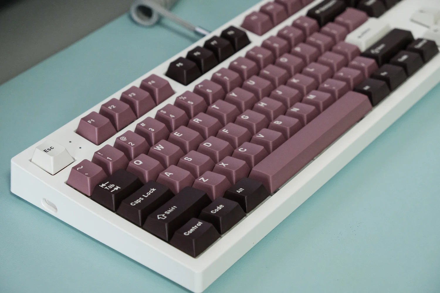 G-MKY 173 Demin/BOW/Bingsu Keycaps Cherry Profile DOUBLE SHOT ABS FONT PBT Keycaps ABS Font for MX Switch Mechanical Keyboard