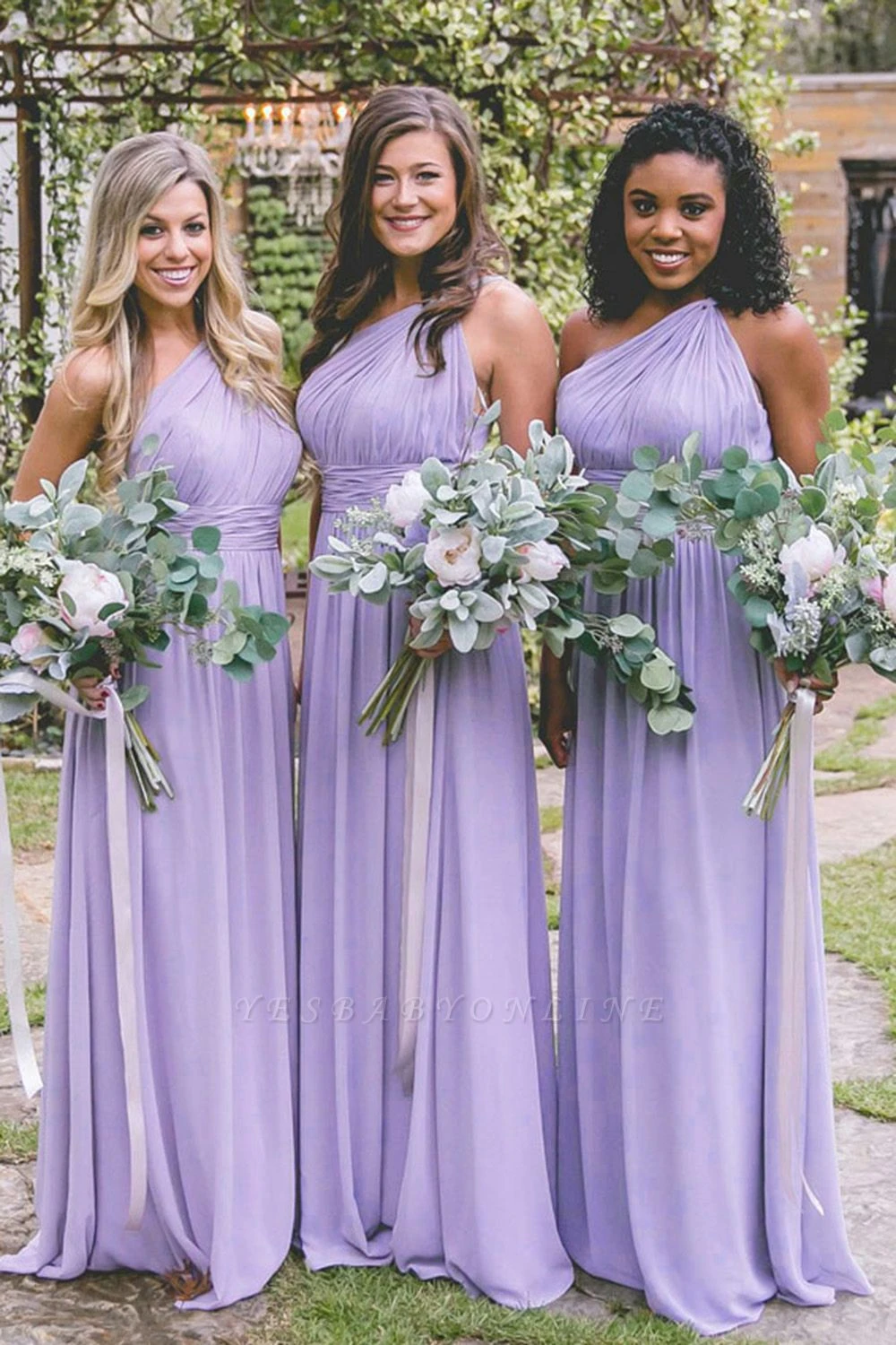 lilac bridal dresses