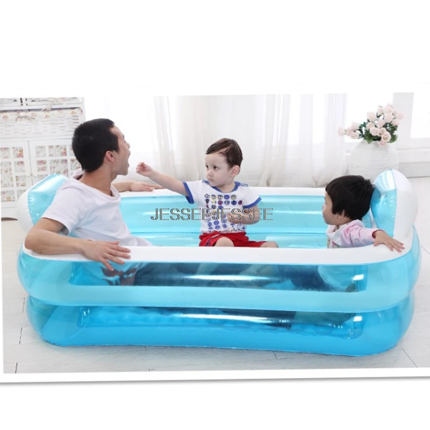 Портативная надувная ванна для взрослых из ПВХ Складная Ванна для красоты воды безопасная и экологически чистая Нетоксичная Толстая