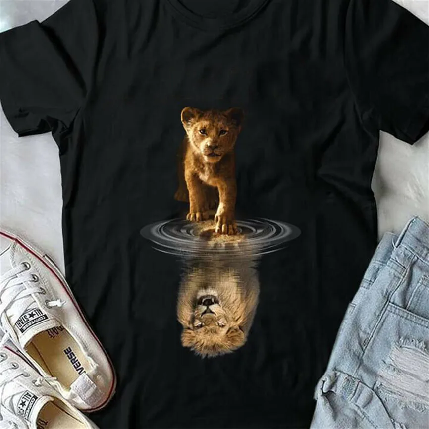 The Lion King Simba Hakuna Matata Live Action футболка Черная Мужская S-6Xl хлопок новая унисекс