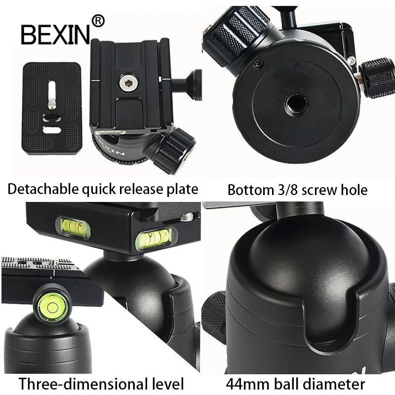 Camera Profession Ball Head Panorama Head DSLR Camera Tripod Ball Head 360 ° Rotating Shooting Mount Ball Head For Camera Tripod