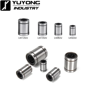 

10PCS Linear Bushing LM6UU LM8UU LM10UU LM12UU Linear Bearings for Rods Rail Linear Ball Bearing Linear Bushing CNC parts