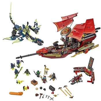 

Ninjaed series Final Flight of Destiny Bounty Lepining 06020 Building Block figures puppets various weapons children toy