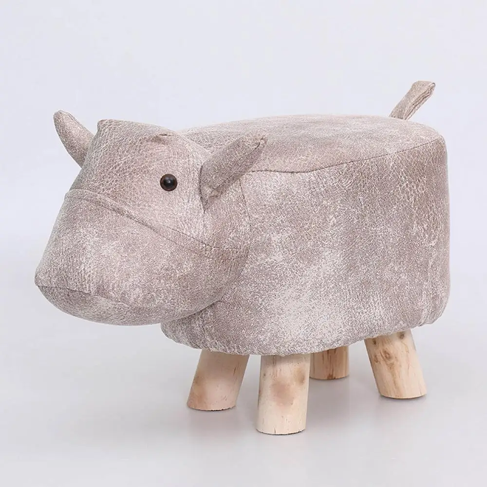 Cattle Grey Детский табурет в форме животного, пуфик, диван, мягкая подушка, кресло-пуф, сиденье для отдыха, домашняя гардеробная, спальня, детская мебель, декор - Цвет: Cattle Grey
