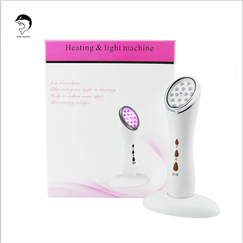 

Photothermal whitening acne remover photorejuvenation instrument led color red blue and yellow tricolor light therapy instrument