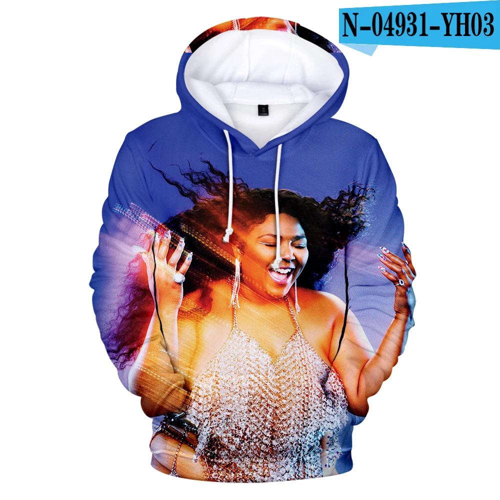 A Толстовки LIZZO толстовки с 3D принтом брелок для ключей в стиле ретро одежда с длинными рукавами с капюшоном плюс размер LIZZO толстовки для женщин - Цвет: A