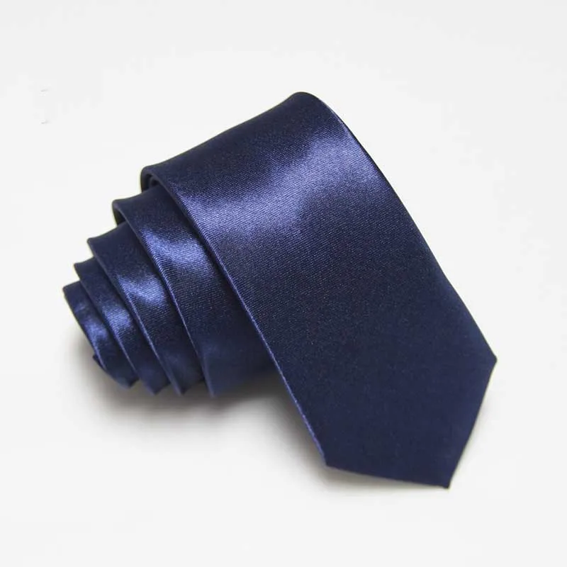 Бренд, мужские галстуки для родителей и детей, синие, фиолетовые, красные галстуки на шею, мужские галстуки на шею, одноцветные регулируемые Галстуки Для Свадьба, деловые, вечерние - Цвет: Men Navy Blue