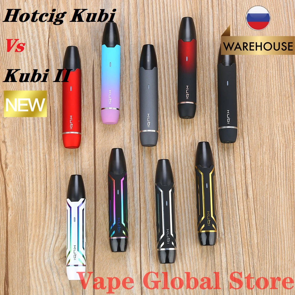 100% Оригинальный Hotcig Kubi многоразовый Набор для вейпа с батареей 550 мАч и