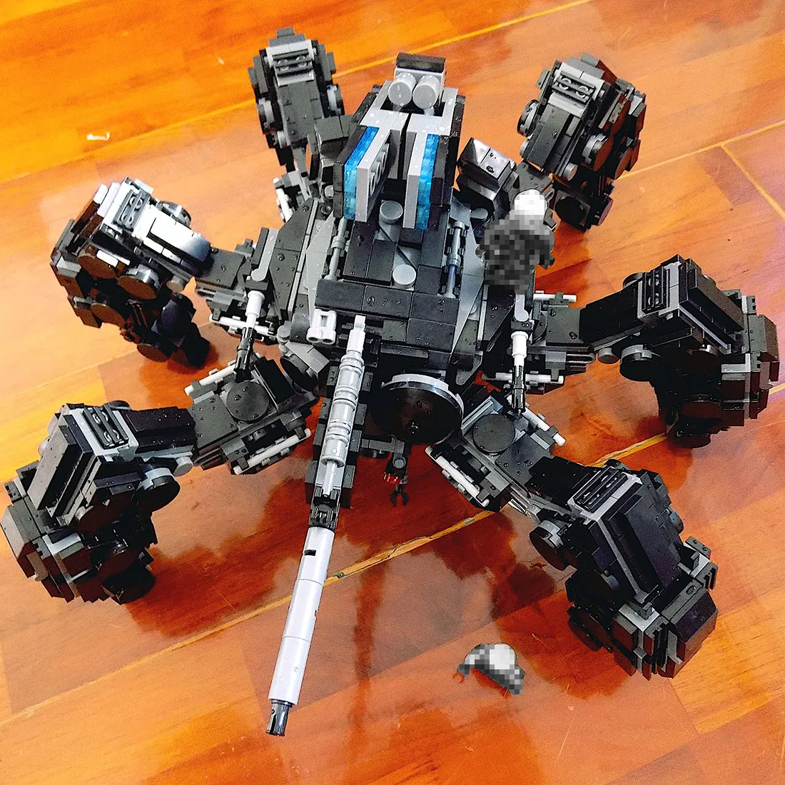1470Pcs MOC многоногая модель Mecha Tarantula небольшие строительные блоки развивающая игрушка Подарочный набор на Рождество-черный