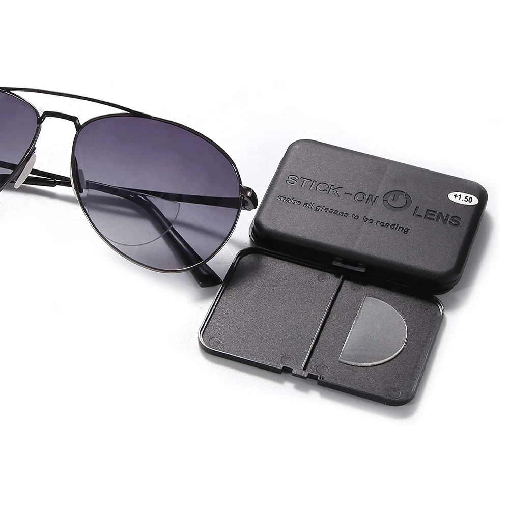 Lentes bifocales de aumento adhesivo, de lectura reutilizables para seguridad y gafas de sol|Gafas de lectura de - AliExpress