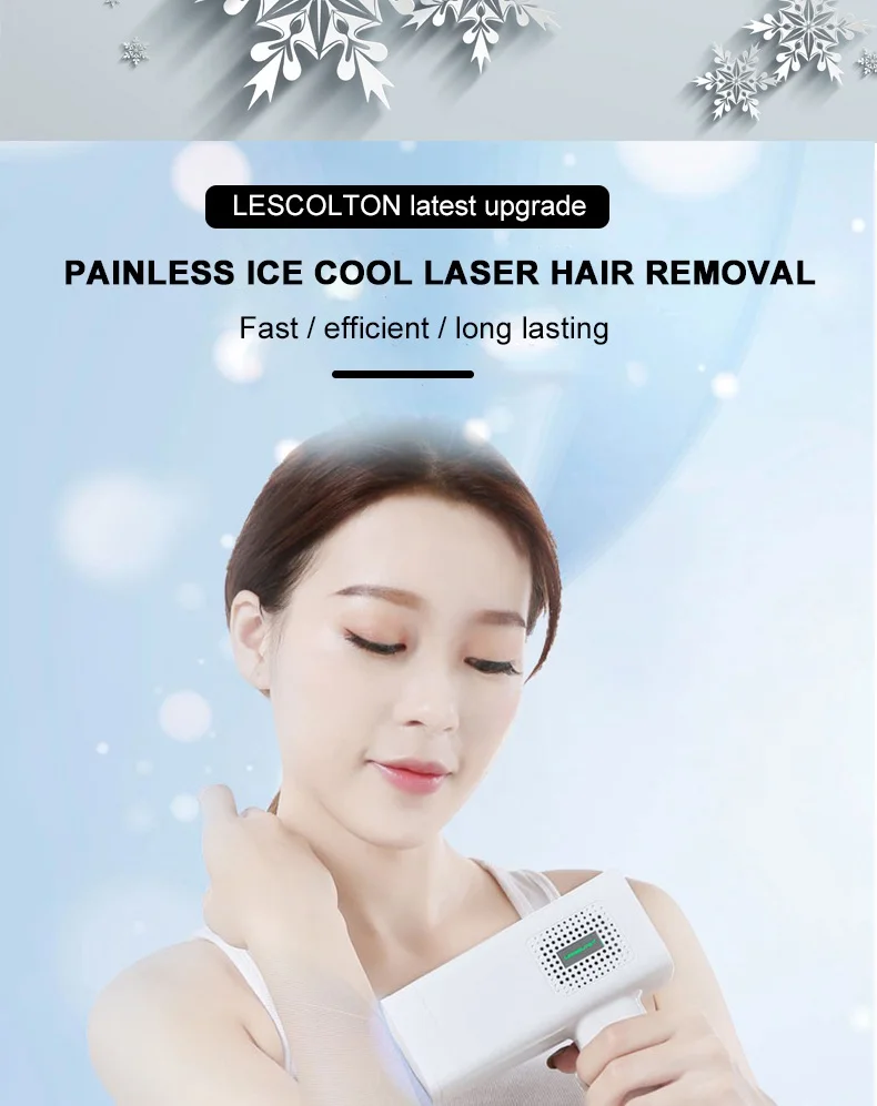ICECOOL Lescolton 4в1 IPL лазерная эпиляция машина лазерный эпилятор удаление волос перманентное бикини Электрический depilador лазер