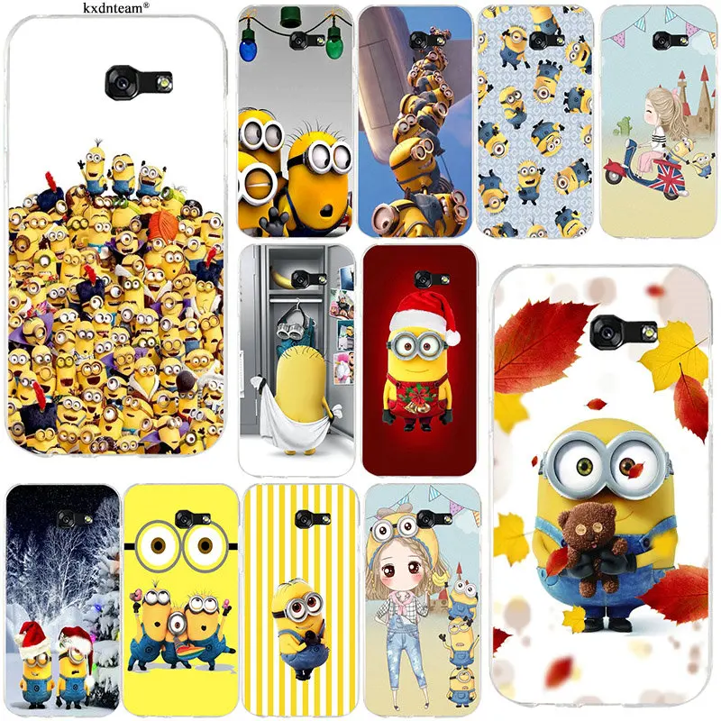 

Happy Yellow Minions Soft Slim Phone Cases TPU Silicon for Samsung Galaxy A3 A5 A7 2016 2017 Core 8262 850 Grand I9082 Shell