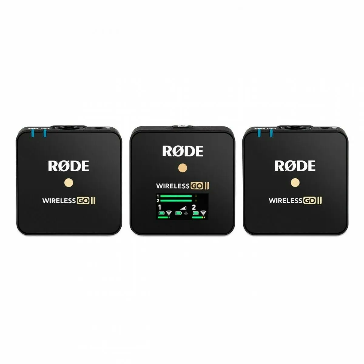 로드 무선 Go II 마이크, 2.4G 무선 라발리에 듀얼 채널, RX 2TX 200m 전송 마이크, 아이폰 안드로이드 DSLR 카메라용