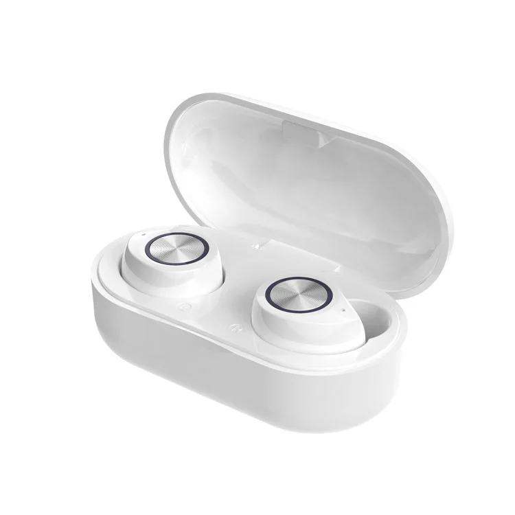 White Водонепроницаемые TWS V5.0 беспроводные Bluetooth наушники сенсорное управление гарнитура для бега с микрофоном яркие цвета - Color: White