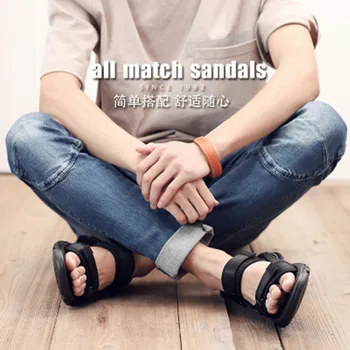 

Sports sandals men's 2020 summer new soft bottom breathable beach shoes trend casual non-slip sandals and slippers Мужские санда
