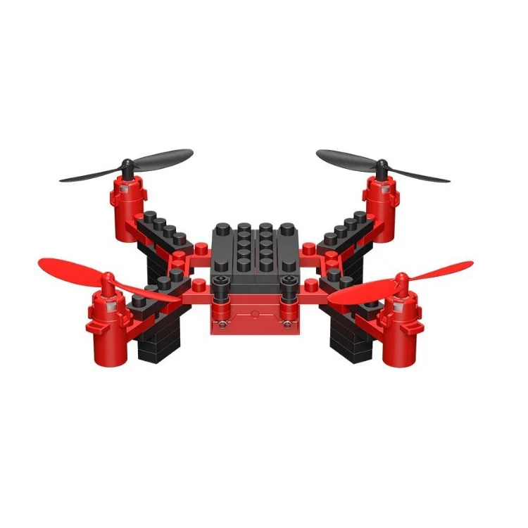 

Playwright Creative Assembled DIY Building Blocks Quadcopter Model Airplane Remote Control Aircraft Set High Unmanned Aerial Veh
