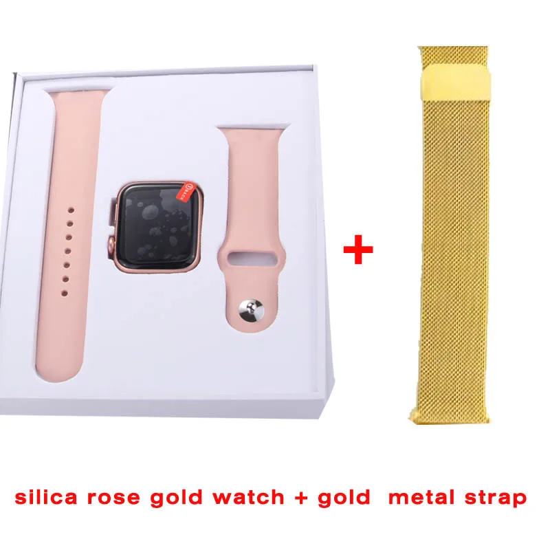rose add gold Greentiger IWO 8 Смарт-часы для мужчин Bluetooth музыка камера монитор сердечного ритма водонепроницаемые часы 4 Smartwatch VS W34 B57 F10 - Цвет: rose add gold