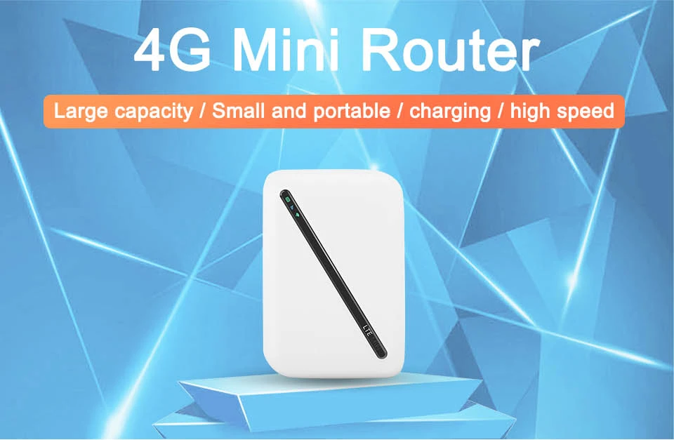 KuWFi 4g WiFi Router With Sim Card Slot 150Mbps Mobile WiFi Hotspot Device High Speed Wi-Fi Portable Router With 2100mAh Battery