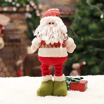 Santa Claus Navidad фигурки Санта Клаус Рождественская Кукла-снеговик украшения для дома веселое Рождество год окно стол Navidad орнамент - Цвет: Santa Claus