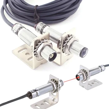 

M12 NPN Laser Sensor Photoelectric Infrared Visible Light 10-20M 200mA Equipment