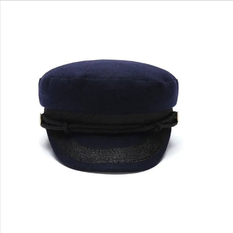 Кепка для мужчин и женщин фетровая плоская военная шапка в стиле милитари