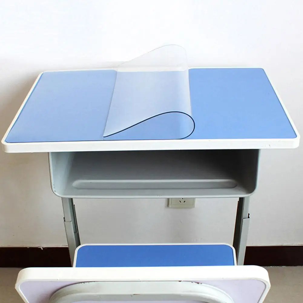 

2020 New Waterproof Clear Desk Cover Protector, 2mm Thick Plastic Clear Desk Pad Mat, Student Desks / Children's Desks