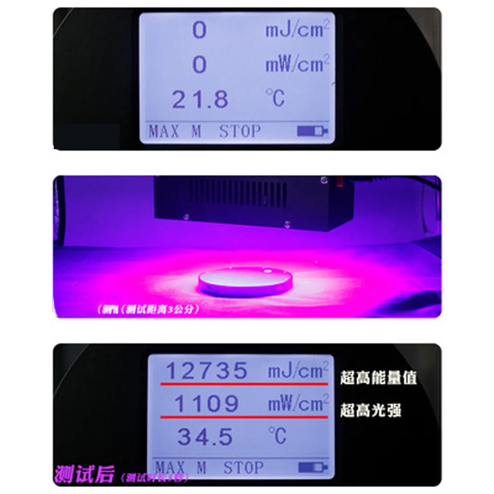 3500W UV Curing Lamp Ultraviolet LED Light 405nm 395nm UV glue Green oil Resin Epoxy 3D printing Solder Paint Curing