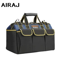 

AIRAJ Waterproof Tool Bag for Men, Top Wide Neck Tool Bag for Hand/Strength, Adjustable Shoulder Straps with Large Capacity