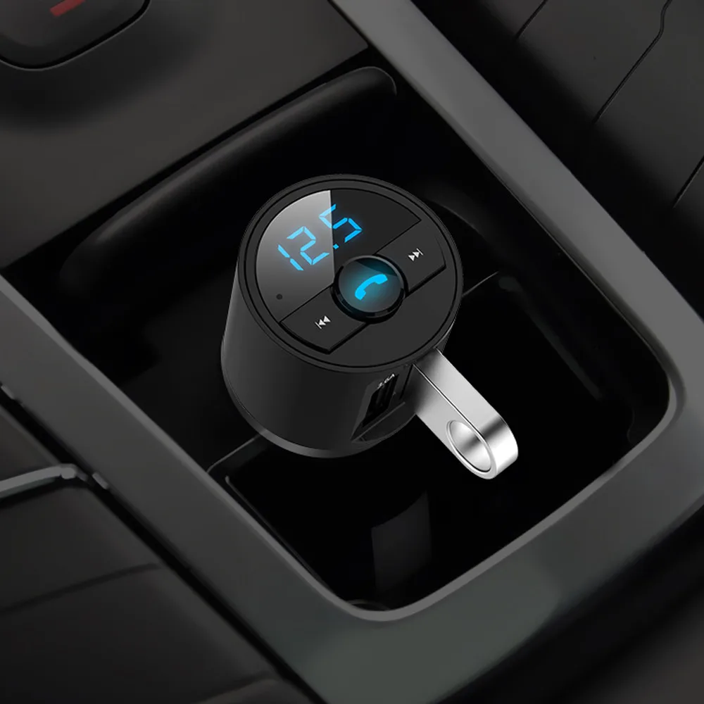 Bluetooth 4,2 версия автомобильный комплект MP3 беспроводной fm-передатчик двойной USB зарядное устройство Handsfree быстрое зарядное устройство автомобильные аксессуары# Ger