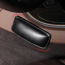 1 шт., наколенник, авто подушка, 180x80 мм, кожа, мягкая, анти столкновения, аксессуары для салона автомобиля, универсальный, защита бедра