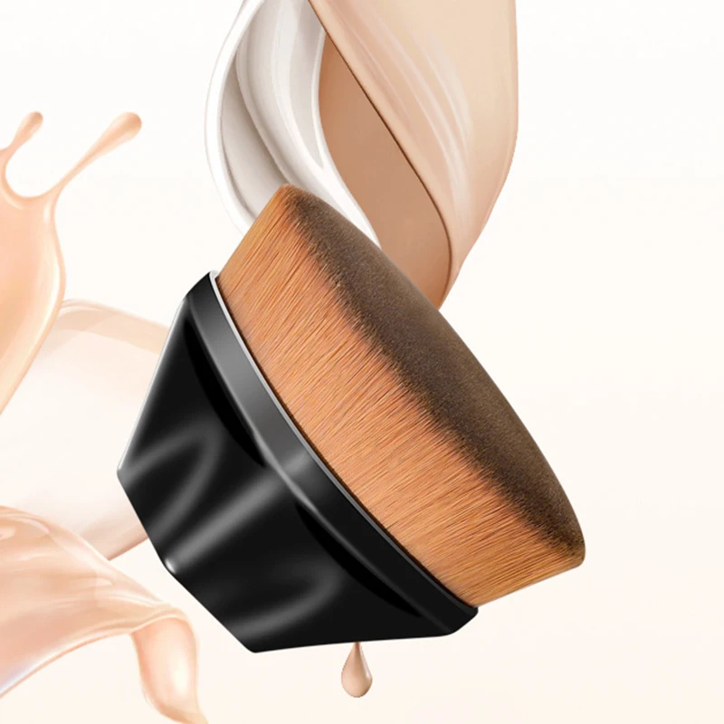 

Hot sale Foundation Brush Smooth Dense Full Coverage BB Cream Hexagon No Trace Foundation Brush Silicone Make Up Brushes